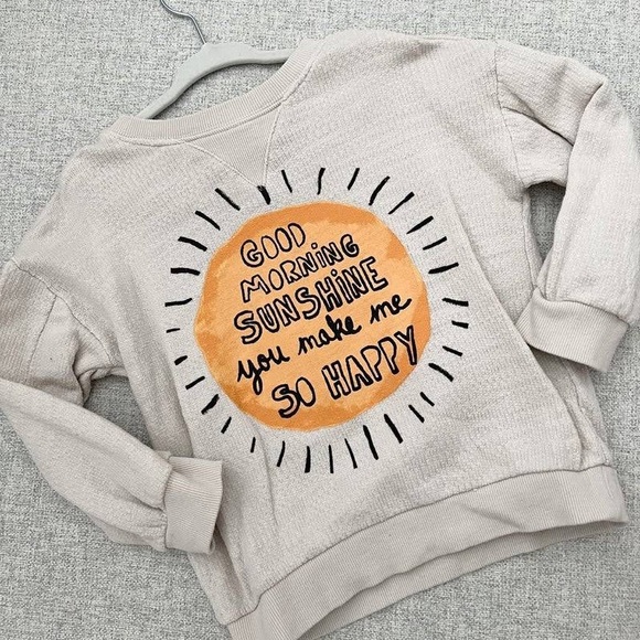 Art Class Target Sweater Crewneck Top Good Morning Sunshine You Make Me So Happy - Picture 1 of 1